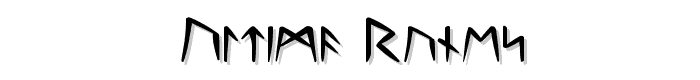 Ultima Runes font